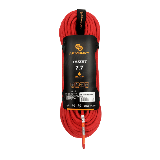 CUERDA DINÁMICA 7.7MM X 60M ROJO 6.2 kN CE-EN 892 OUZET 7.7 - 4111135 ARMBURY - Imagen 1